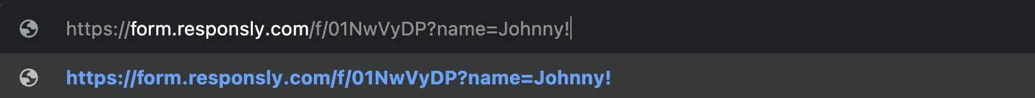 Access form with hidden variable in URL