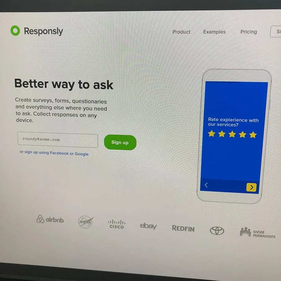 Early homepage design draft